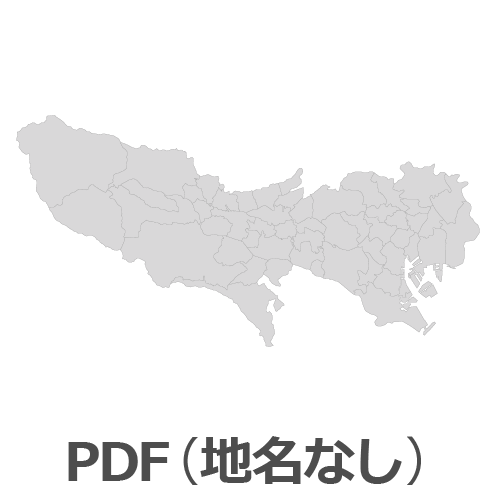 Powerpointで使える東京都全図 白地図無料ダウンロード パワポでデザイン