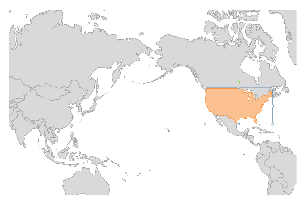 編集可能な世界地図