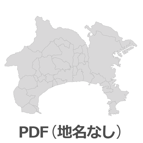 Powerpointで使える神奈川県全図 白地図無料ダウンロード パワポでデザイン