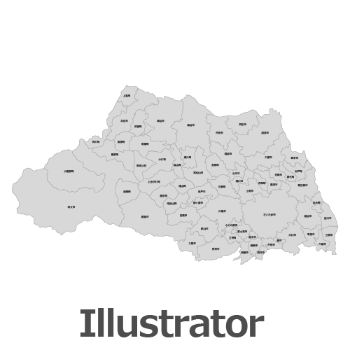 Powerpointで使える埼玉県全図 白地図無料ダウンロード パワポでデザイン