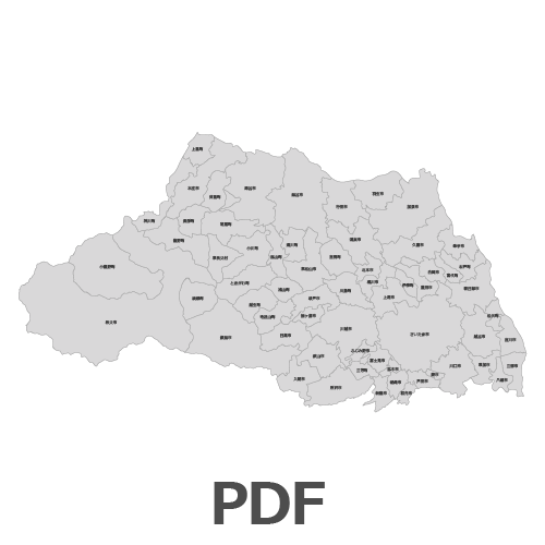 Powerpointで使える埼玉県全図 白地図無料ダウンロード パワポでデザイン