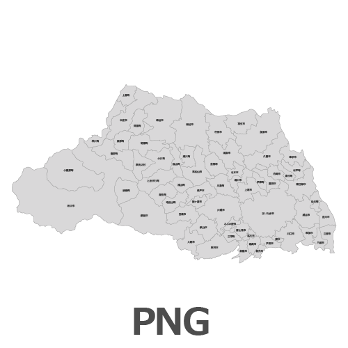 Powerpointで使える埼玉県全図 白地図無料ダウンロード パワポでデザイン