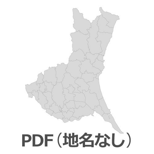 PDF茨城県地図（地名なし）