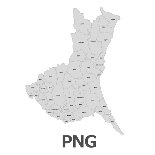 PNG茨城県地図