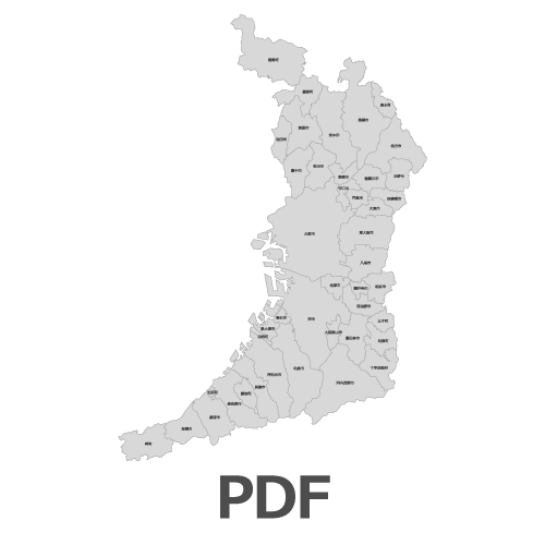 Powerpointで使える大阪府全図 白地図無料ダウンロード パワポでデザイン