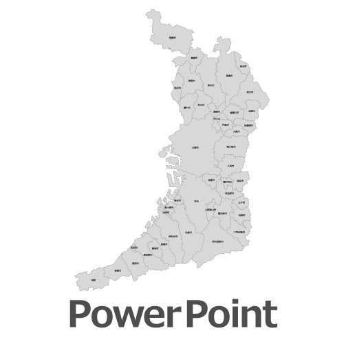 Powerpointで使える大阪府全図 白地図無料ダウンロード パワポでデザイン