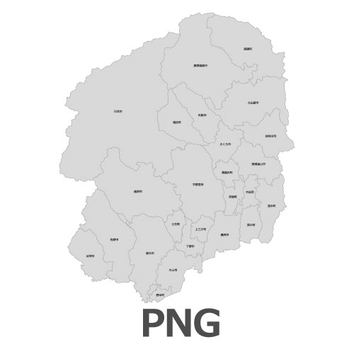 Powerpointで使える栃木県全図 白地図無料ダウンロード パワポでデザイン