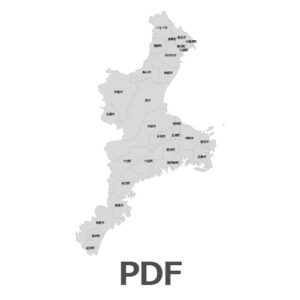 PowerPointで使える三重県全図。白地図無料ダウンロード | パワポでデザイン